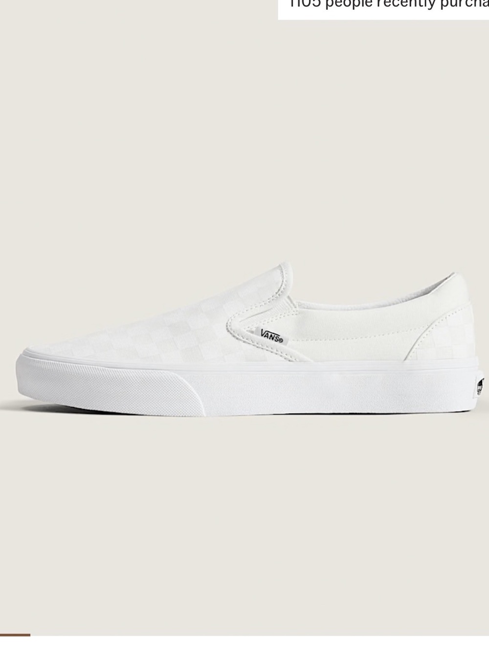 Vans Classic Slip-On Checkerboard - White M9